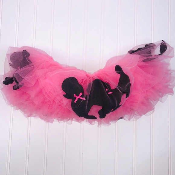 PUPPET WORKSHOP PINK TUTU WITH BLACK POODLES 🐩Item# 0001 - Picture 4 of 8